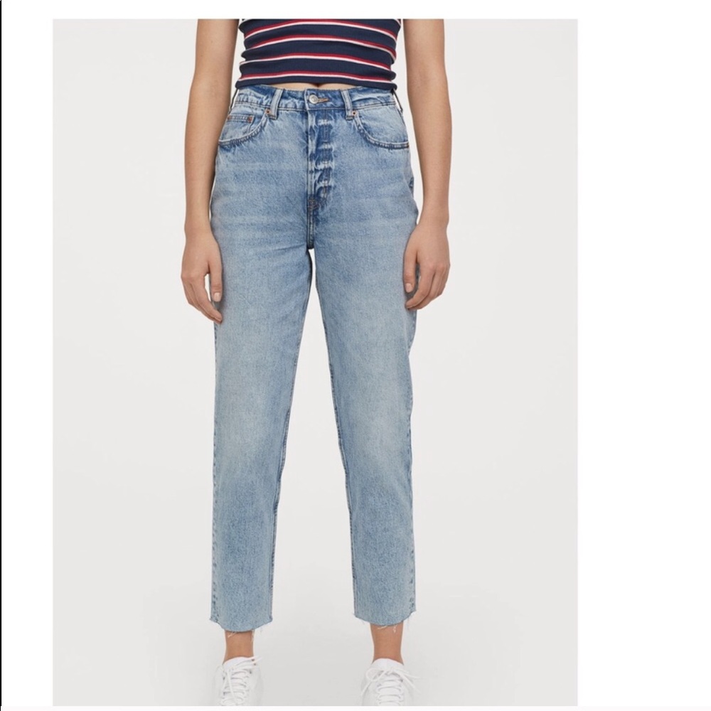 H&M boyfriend slim mom jeans